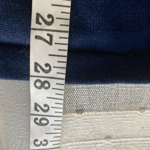 Crown & Ivy Pullover Tunic Sweater Bows On Back Navy Tight Knit Cotton Artsy XL - Picture 6 of 8